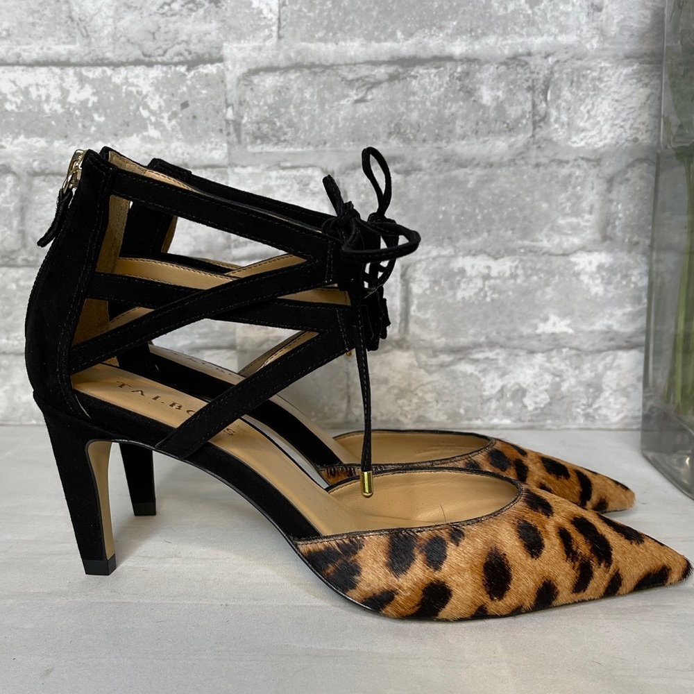 Talbots leopard animal print stilettos NWT